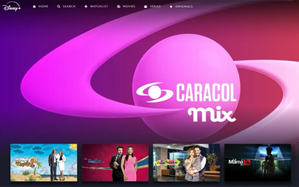 Golpe de streaming: Caracol Mix, primer canal FAST de Caracol, aterriza en Disney+